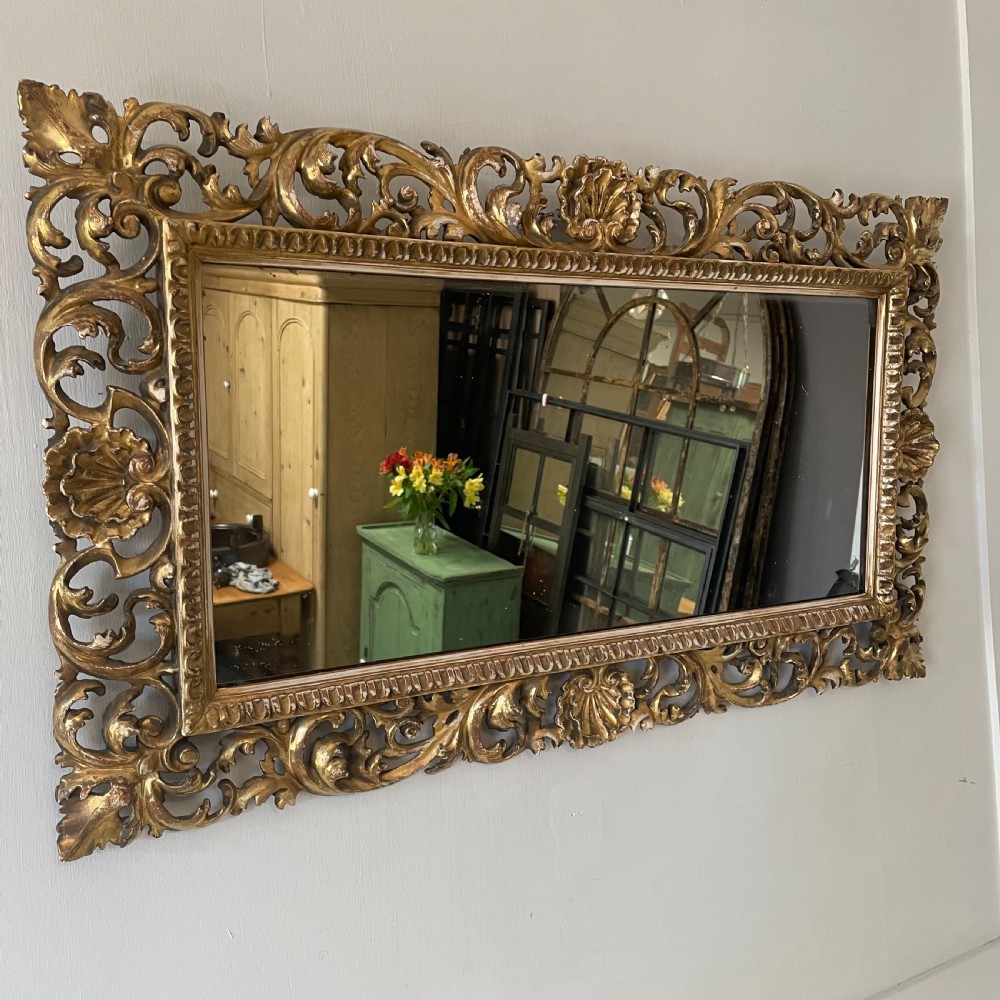 19th C. Florentine Gilt Wall Mirror