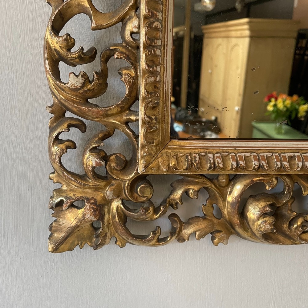 19th C. Florentine Gilt Wall Mirror View II