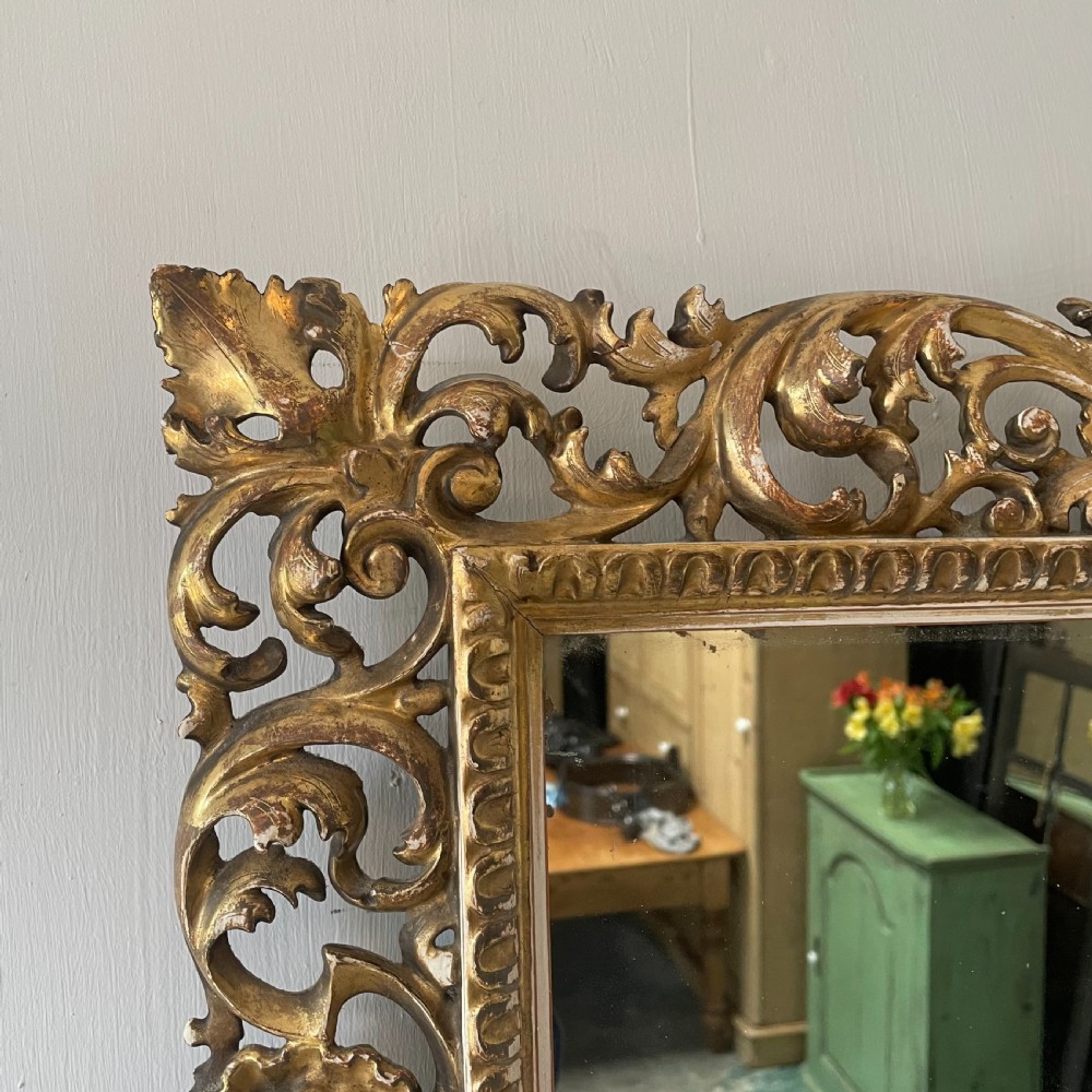 19th C. Florentine Gilt Wall Mirror View III