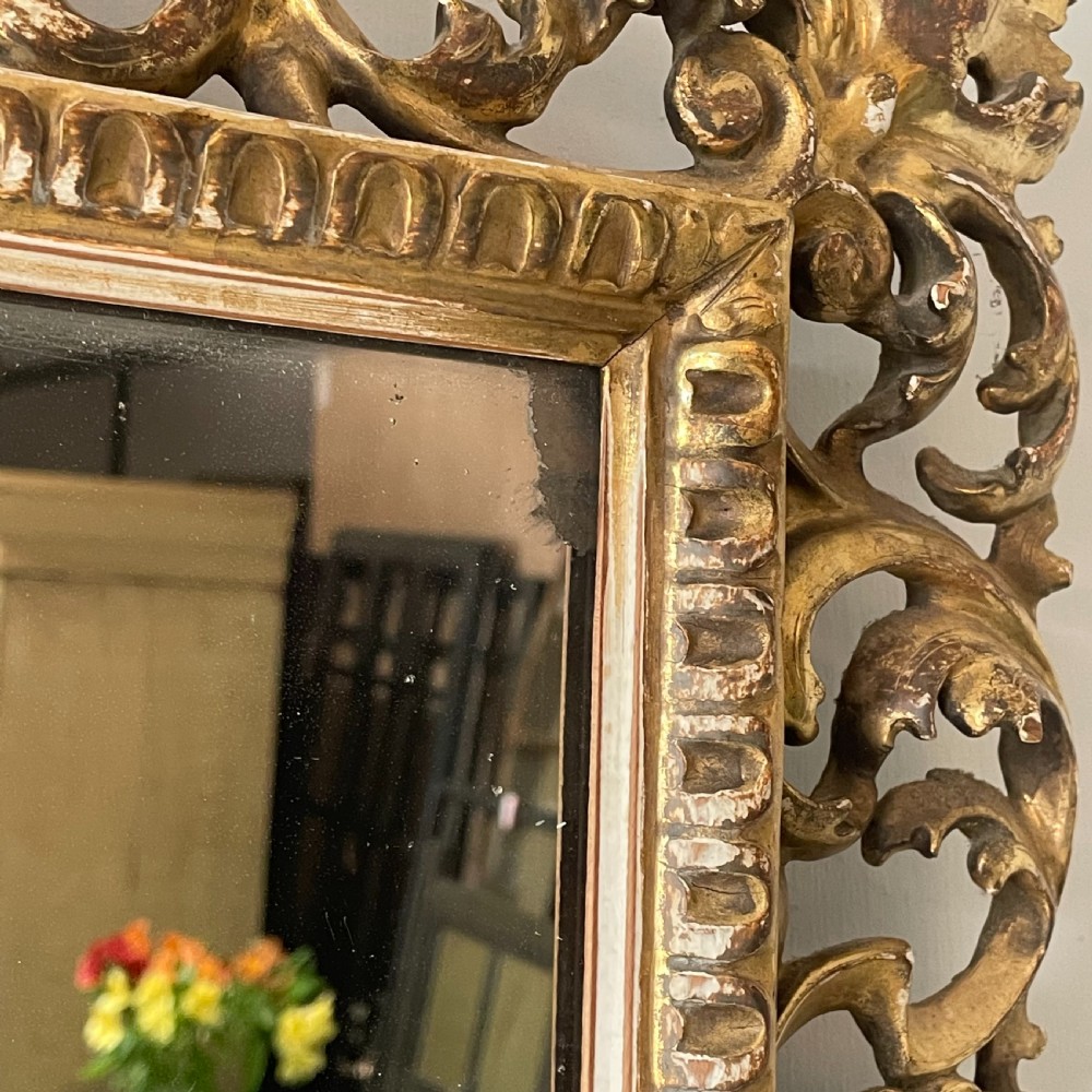 19th C. Florentine Gilt Wall Mirror View VI