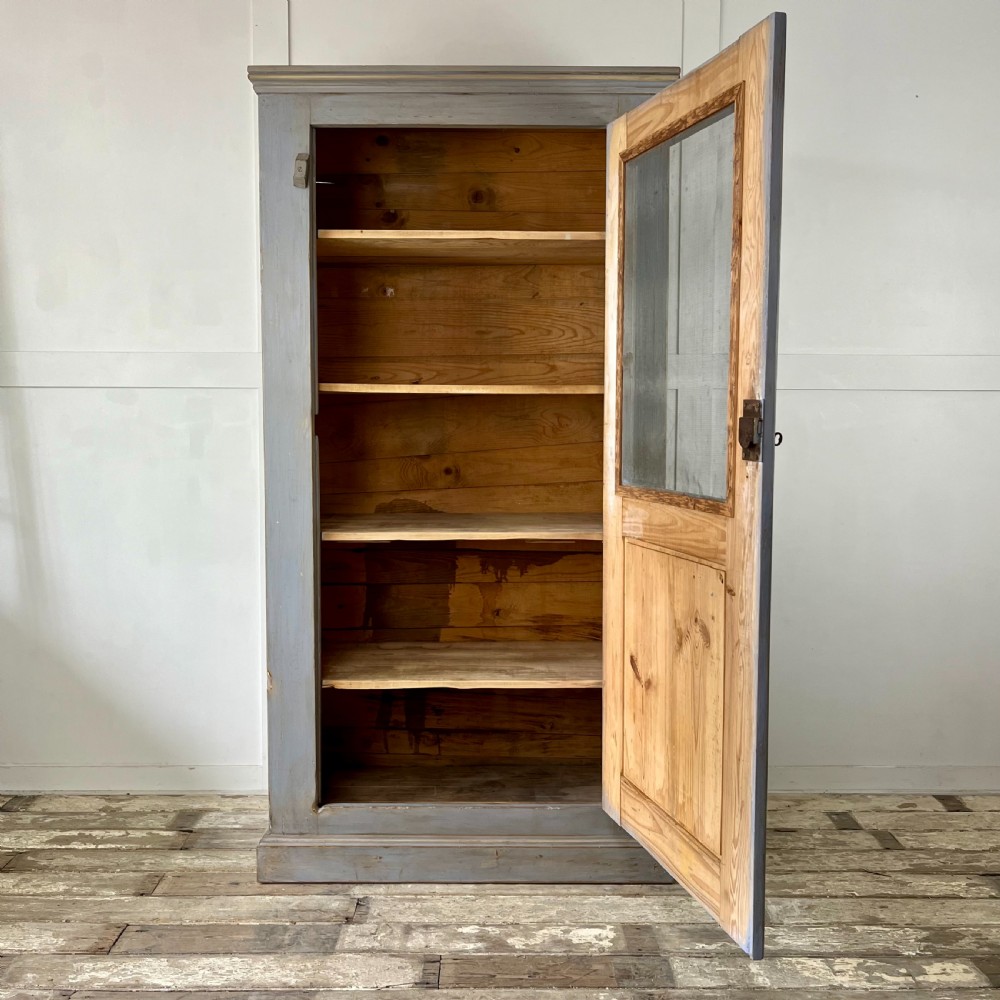 Early 20th C. French Pine Larder Cupboard View IV