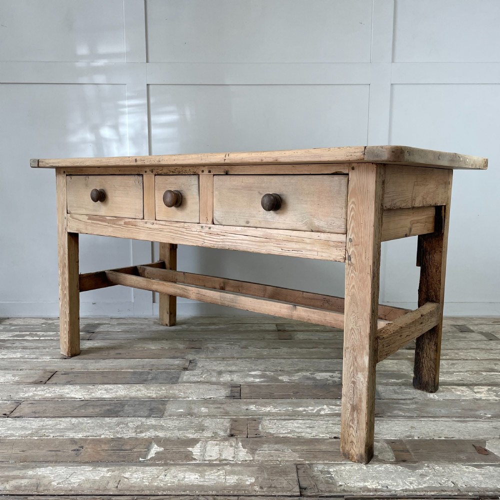 Early 19th C. Pine Dairy Prep Table View V