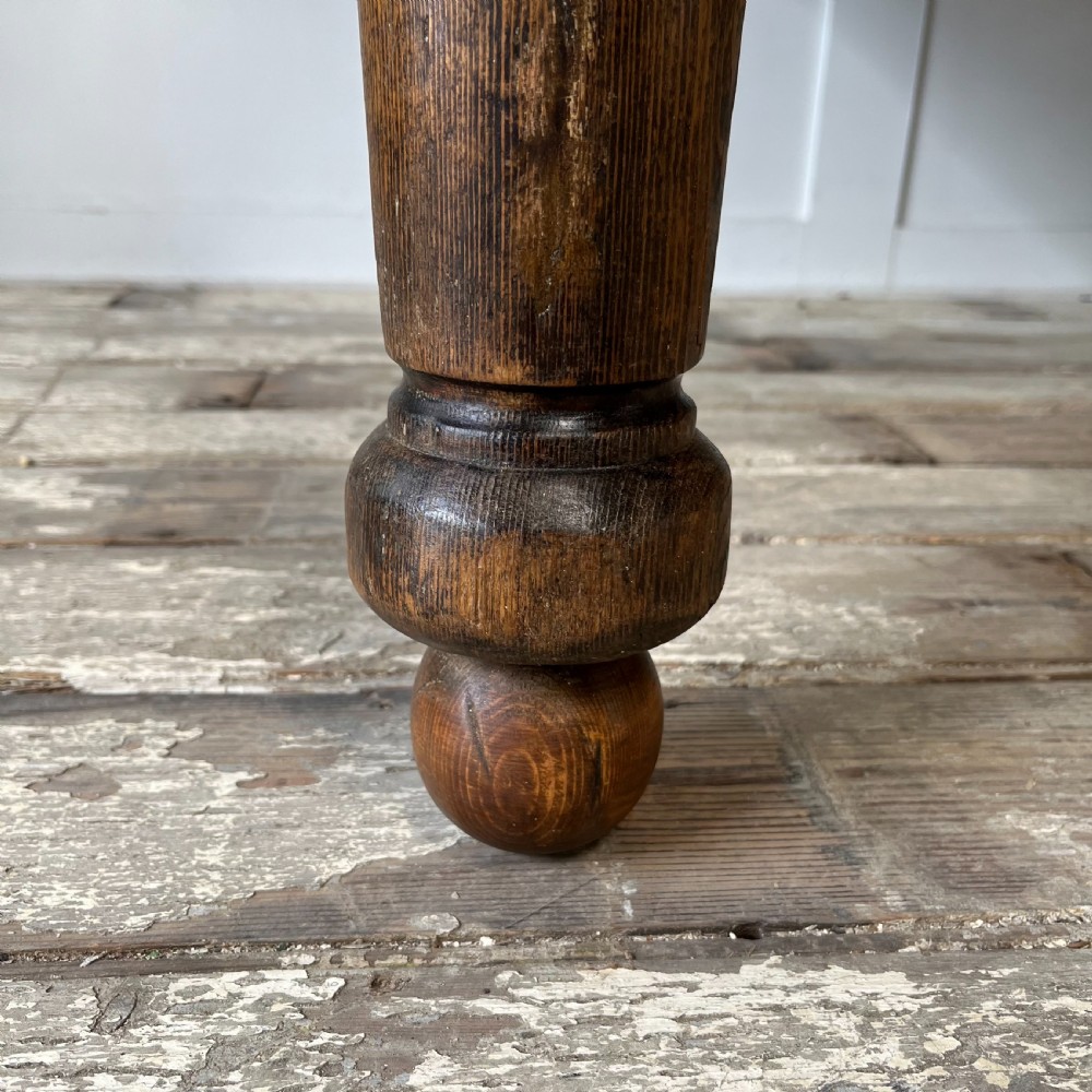 Large 19th C. Pine Farmhouse Table View VI
