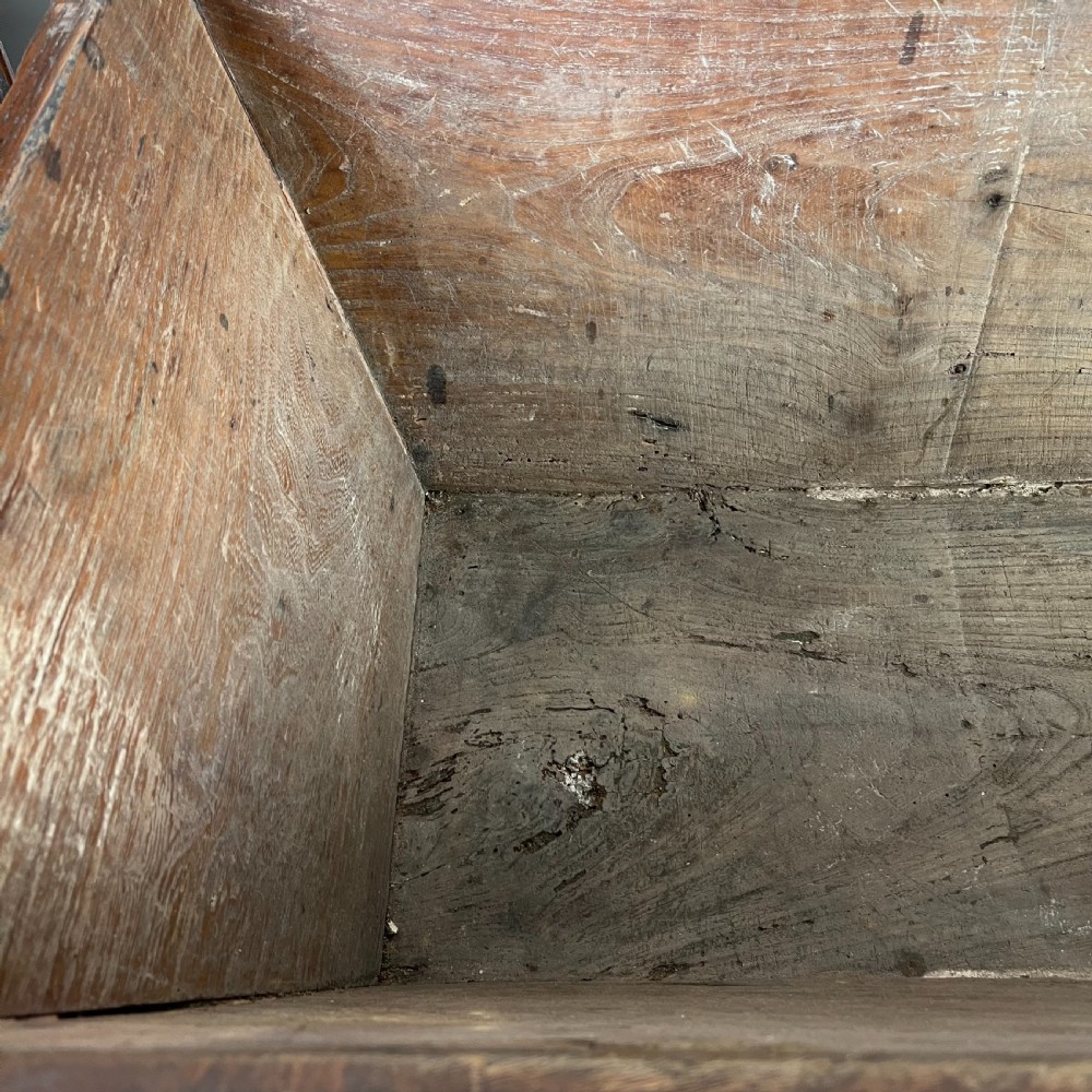 18th C. Elm Dough Bin View XV