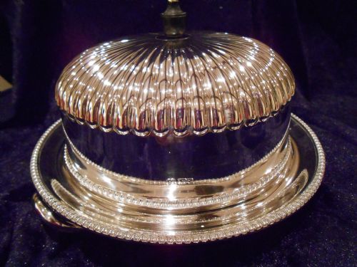 antique solid silver heated muffin dish 1909 - CATEGORY: ANTIQUE SILVER - DATED 1900