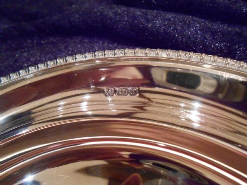 ANTIQUE SOLID SILVER HEATED MUFFIN DISH 1909 - ADDITIONAL PHOTO 2