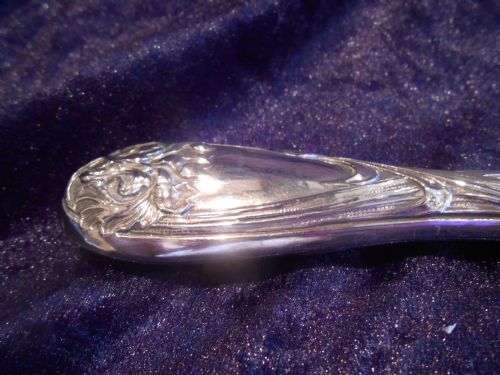 LOVELY ANTIQUE EDWARDIAN SILVER HAND MIRROR 1904 - ADDITIONAL PHOTO 2
