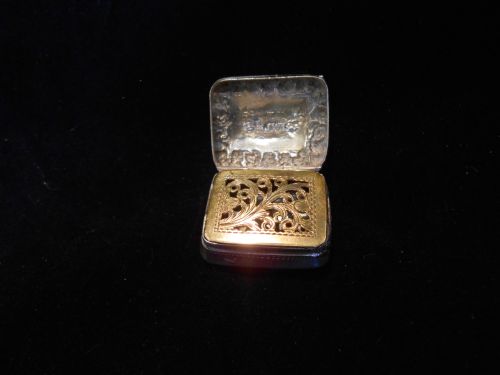 antique silver vinaigrette joseph willmore 1830 - CATEGORY: ANTIQUE SILVER - DATED 1800