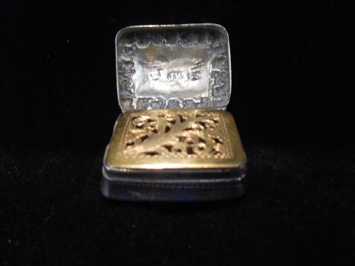 ANTIQUE SILVER VINAIGRETTE JOSEPH WILLMORE 1830 - ADDITIONAL PHOTO 3