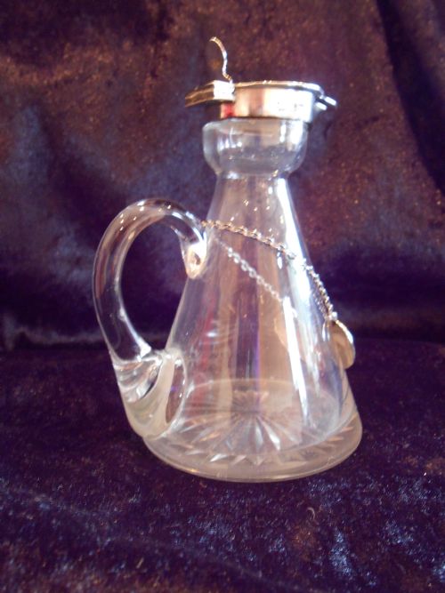 ANTIQUE SILVER HUKIN HEATH WHISKEY NOGGIN 1907 - ADDITIONAL PHOTO 1