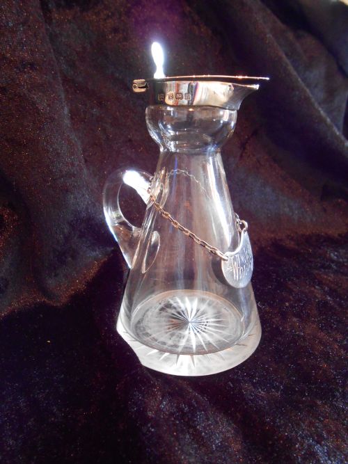 antique silver whiskey noggin hukin heathasprey 1907 - CATEGORY: ANTIQUE SILVER - DATED 1900