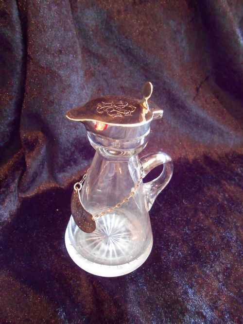 ANTIQUE SILVER WHISKEY NOGGIN HUKIN HEATHASPREY 1907 - ADDITIONAL PHOTO 2