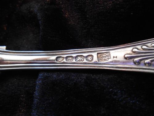 GORGEOUS PAIR OF ANTIQUE SOLID SILVER LADLES LIAS 1835 - ADDITIONAL PHOTO 5