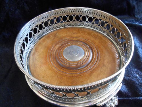 OVERSIZED SILVERPLATED COASTER - ADDITIONAL PHOTO 1