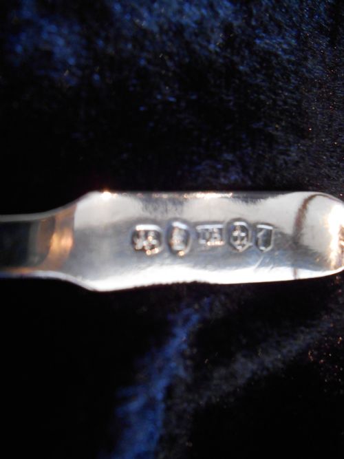 PRETTY GEORGE III CONDIMENT LADLE 1817 - ADDITIONAL PHOTO 2