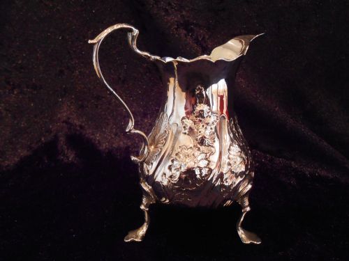 ANTIQUE SILVER GEORGE 111 CREAM JUG - ADDITIONAL PHOTO 2