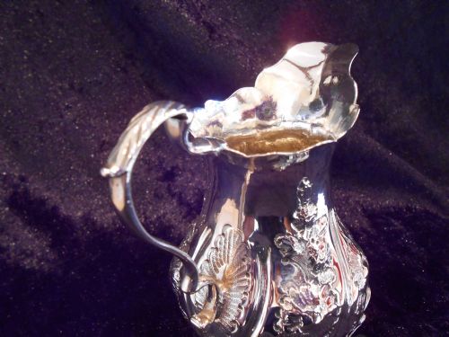 ANTIQUE SILVER GEORGE 111 CREAM JUG - ADDITIONAL PHOTO 3