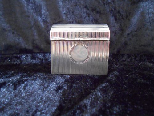 ANTIQUE SILVER PLAYING CARD CASE 1938 - ADDITIONAL PHOTO 1