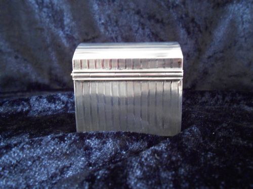 ANTIQUE SILVER PLAYING CARD CASE 1938 - ADDITIONAL PHOTO 2