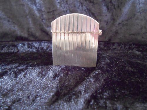 ANTIQUE SILVER PLAYING CARD CASE 1938 - ADDITIONAL PHOTO 3