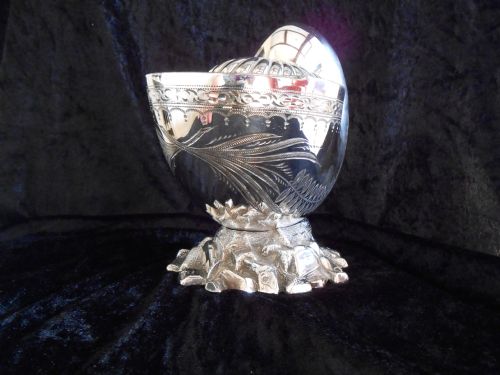 SILVER PLATED SPOON WARMER WALKER HALL - ADDITIONAL PHOTO 3