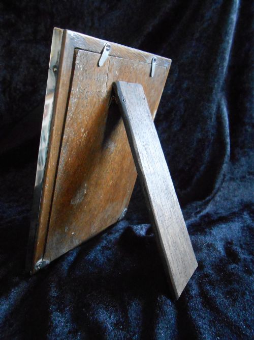 ANTIQUE SOLID SILVER PICTURE FRAME 1926 - ADDITIONAL PHOTO 1