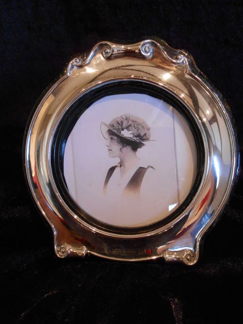 antique silver photograph frame 1910 - CATEGORY: ANTIQUE MISCELLANEOUS - DATED 1910