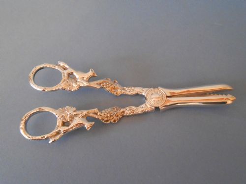 ANTIQUE SOLID SILVER GRAPE SCISSORS 1938 - ADDITIONAL PHOTO 1