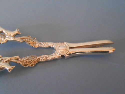 ANTIQUE SOLID SILVER GRAPE SCISSORS 1938 - ADDITIONAL PHOTO 2