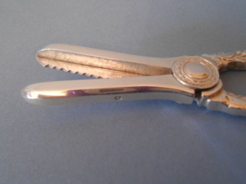 ANTIQUE SOLID SILVER GRAPE SCISSORS 1938 - ADDITIONAL PHOTO 5