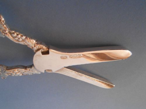 ANTIQUE SOLID SILVER GRAPE SCISSORS 1938 - ADDITIONAL PHOTO 7