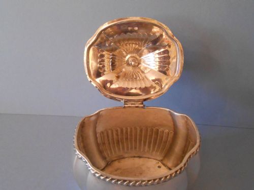 ANTIQUE SILVER VICTORIAN TEA CADDY 1890 - ADDITIONAL PHOTO 4