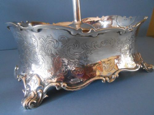 STUNNING VICTORIAN SOLID SILVER AND GLASS CRUET SET - ADDITIONAL PHOTO 3