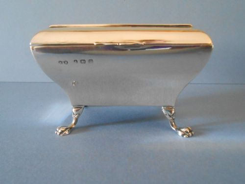 ANTIQUE SILVER JEWELLERY CASKET 1911 - ADDITIONAL PHOTO 1
