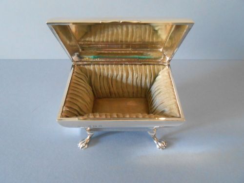 ANTIQUE SILVER JEWELLERY CASKET 1911 - ADDITIONAL PHOTO 3
