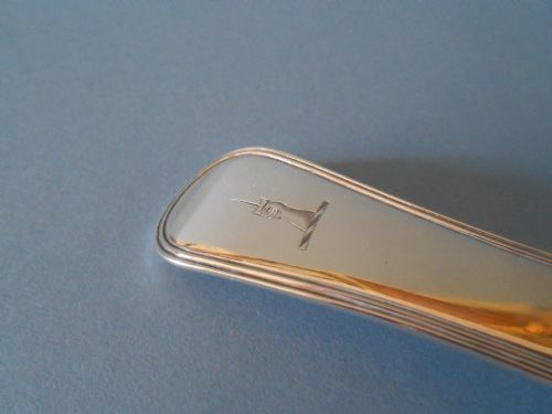 HEAVY ANTIQUE SILVER BASTING SPOON 1816 - ADDITIONAL PHOTO 1