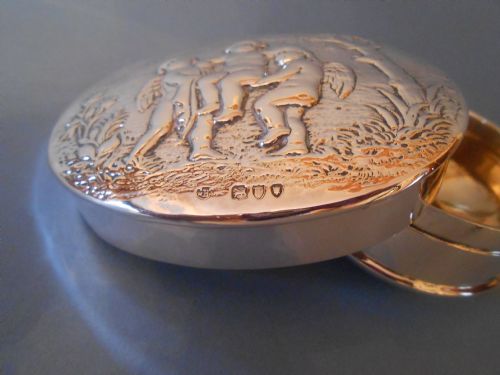 SOLID SILVER TRAVELLING SOAP BOX BARNARD 1895 - ADDITIONAL PHOTO 6
