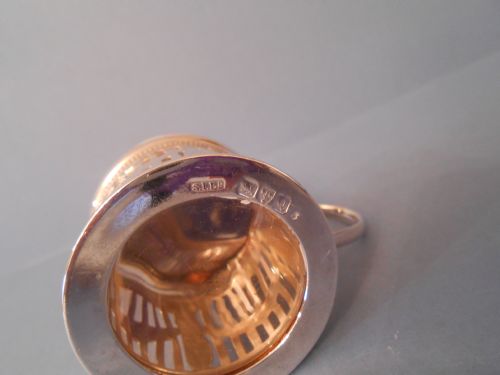 ANTIQUE VICTORIAN SILVER MUSTARD POT 1899 - ADDITIONAL PHOTO 6