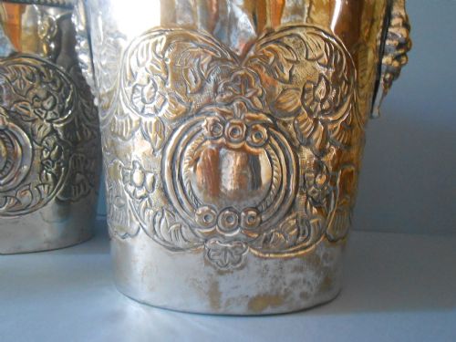 GREAT PAIR OF SILVERPLATED WINE COOLERS - ADDITIONAL PHOTO 1