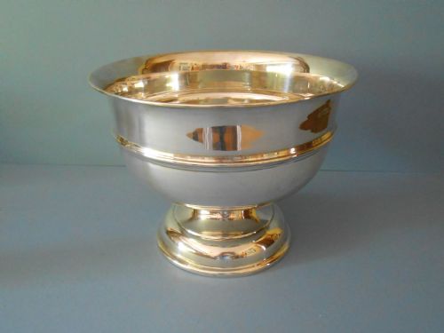 solid silver punch bowl chester 1913 798g - CATEGORY: ANTIQUE SILVER - DATED 1910