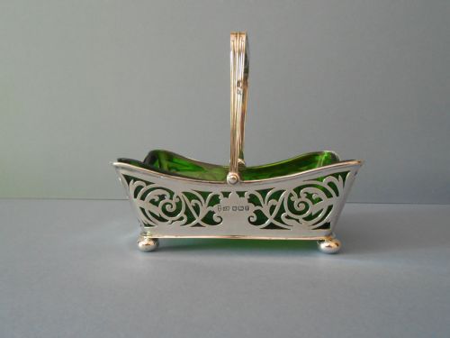 antique silver basket 1909 - CATEGORY: ANTIQUE SILVER - DATED 1900
