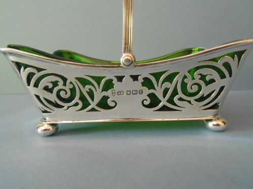 ANTIQUE SILVER BASKET 1909 - ADDITIONAL PHOTO 1