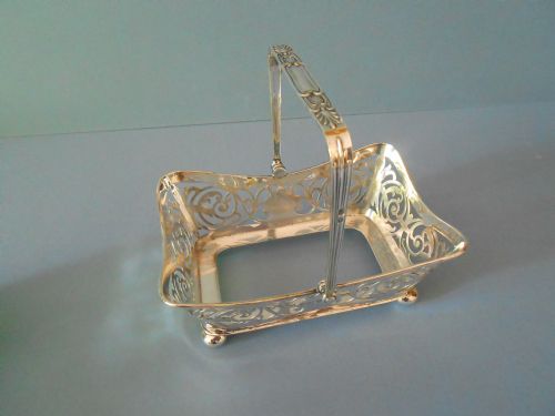 ANTIQUE SILVER BASKET 1909 - ADDITIONAL PHOTO 3