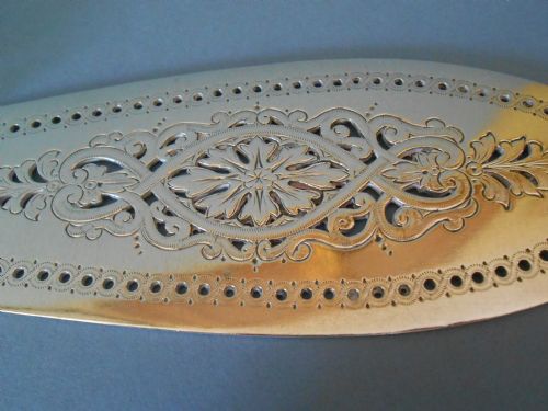 LOVELY ANTIQUE SILVER AND IVORY CAKE SLICE BARNARD 1878 - ADDITIONAL PHOTO 3