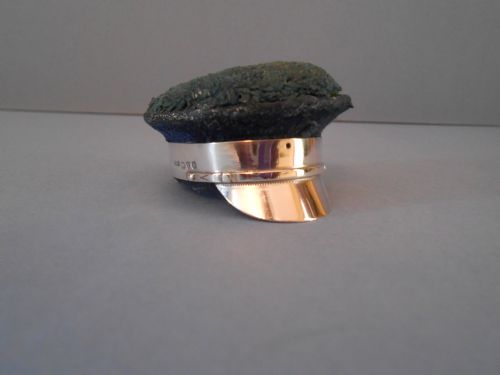 ANTIQUE SOLID SILVER WWI PIN CUSHION 1914 - ADDITIONAL PHOTO 1