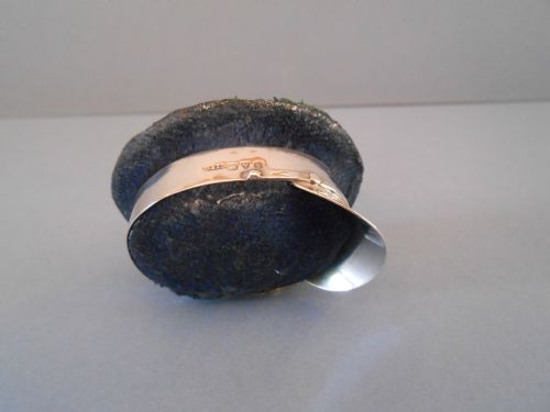 ANTIQUE SOLID SILVER WWI PIN CUSHION 1914 - ADDITIONAL PHOTO 3