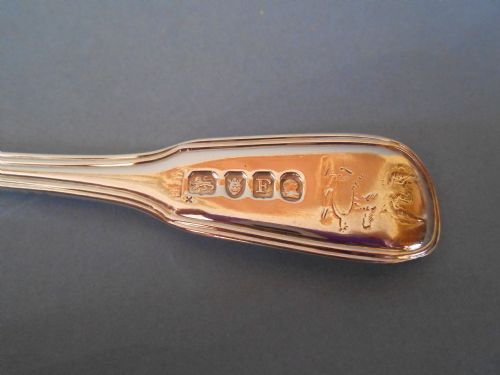 SET OF TWELVE SOLID SILVER GEORGIAN FORKS - ADDITIONAL PHOTO 1