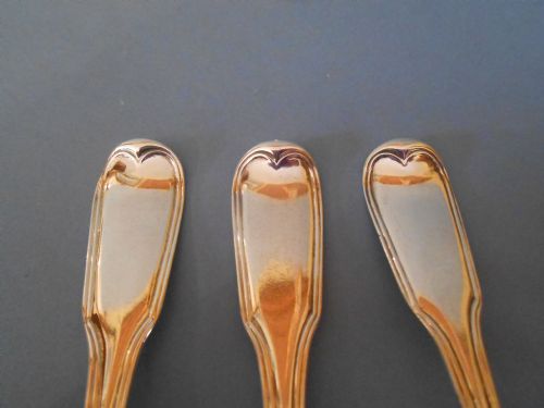 SET OF TWELVE SOLID SILVER GEORGIAN FORKS - ADDITIONAL PHOTO 4