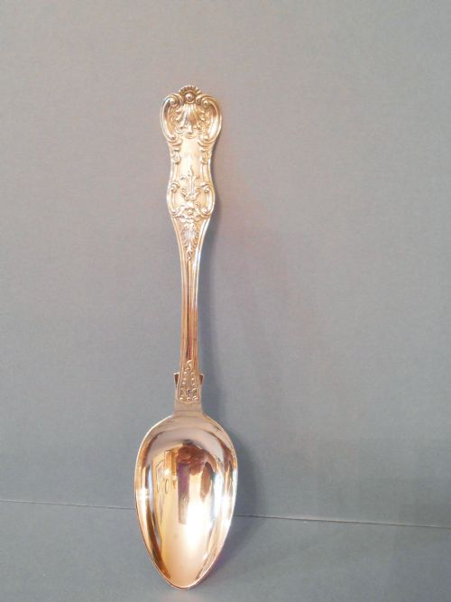SET OF 12 KINGS PATTERN TEASPOONS GLASGOW 1854 - ADDITIONAL PHOTO 1