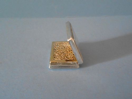 NATHANIAL MILLS GEORGIAN SILVER VINAIGRETTE 1828 - ADDITIONAL PHOTO 2